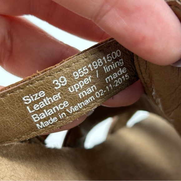 Dansko Dina Brown Woven Leather Strappy Slip On Heeled Sandals Size 39 - Picture 12 of 12